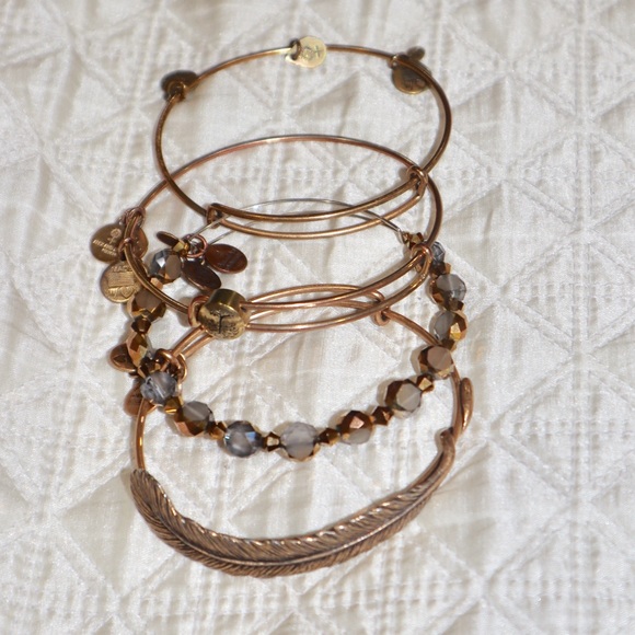 Stack of Alex & Ani Bracelets - Picture 3 of 8